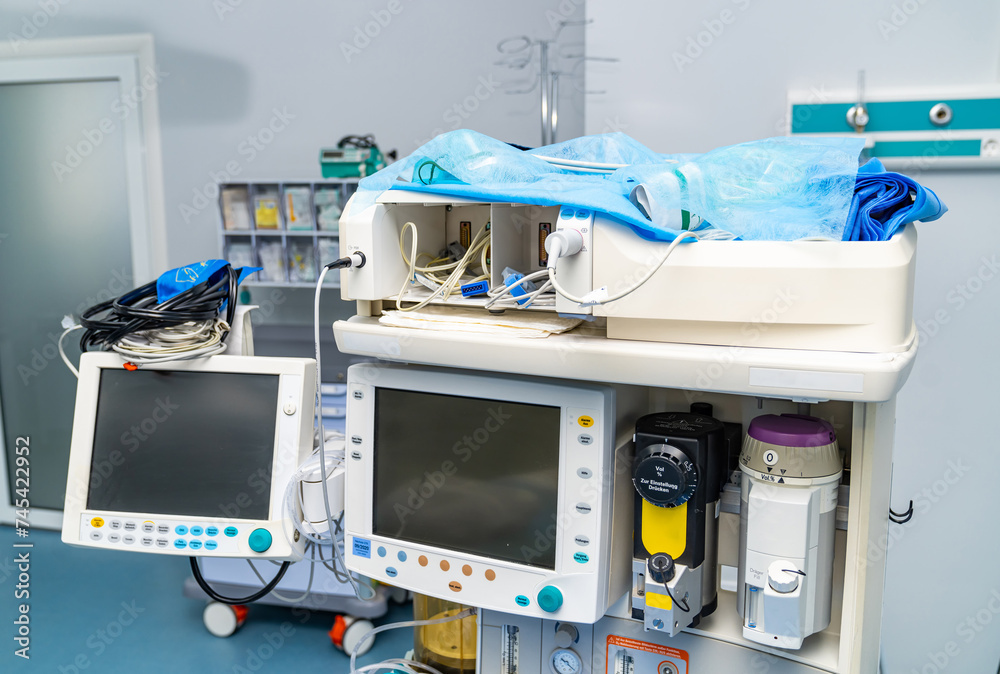 Emergency technologies devices. Hospital surgery modern equipment. Emergency technologies devices. Hospital surgery modern equipment.