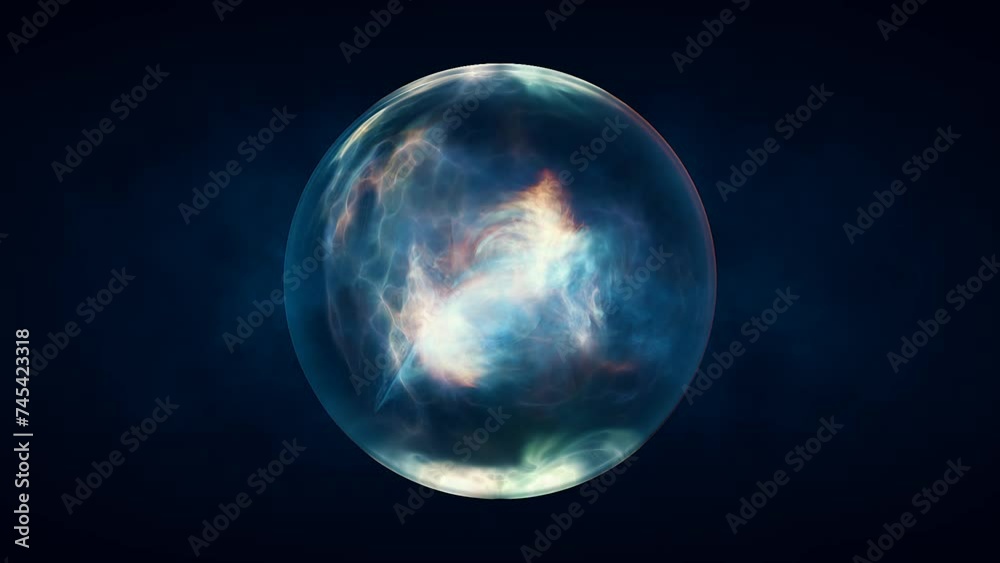 Glass energy futuristic magic round ball liquid plasma sphere. Abstract background. Video in high quality 4k, motion design Glass energy futuristic magic round ball liquid plasma sphere. Abstract background. Video in high quality 4k, motion design