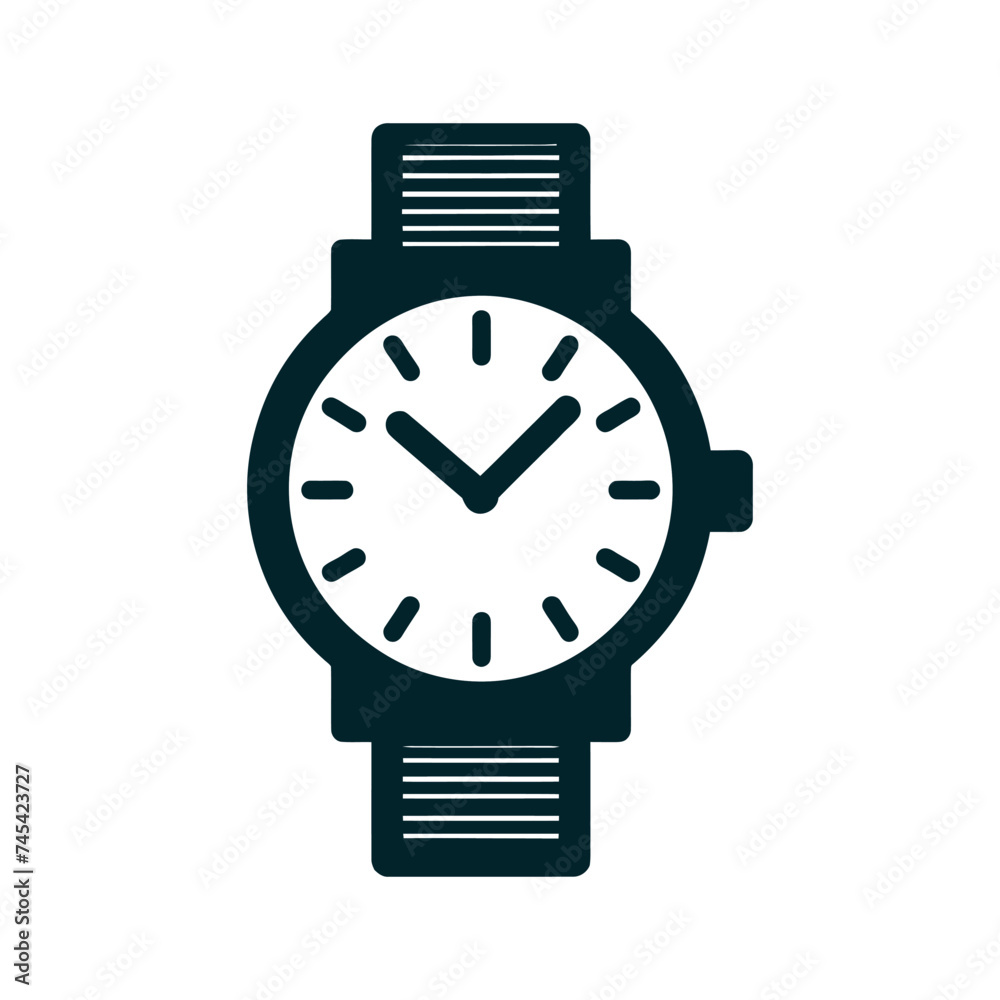 Clock vector icon. minimalist clock illustration. Clock vector icon. minimalist clock illustration.
