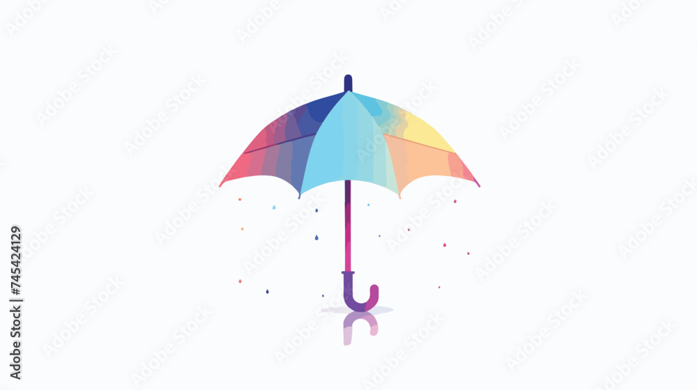 Open Umbrella Icon Image Vector Illustration Design