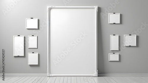 A blank photo frames where people can insert their own images photo