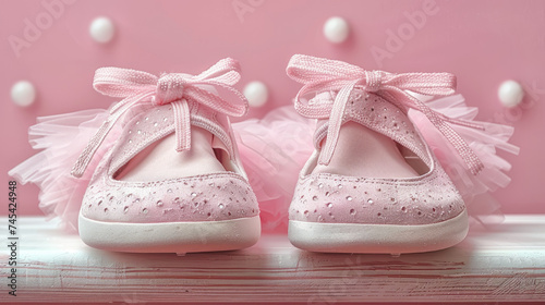 Ballet Elegance: Shoes and Tutu on a Dressing Room Shelf