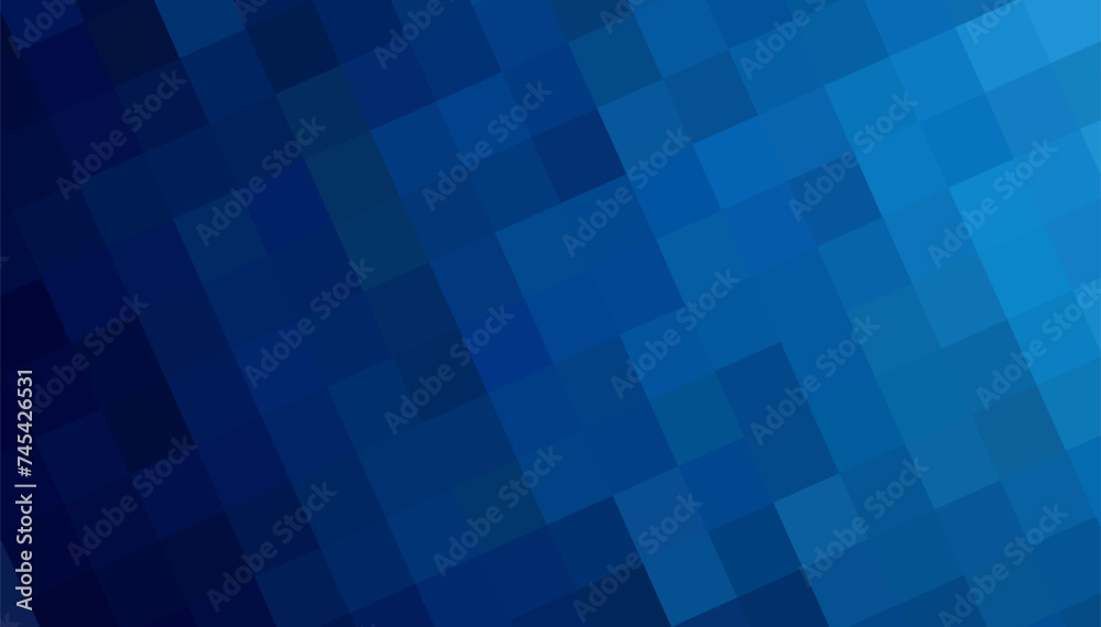 Gradient blue background. Geometric texture of light-dark blue squares. The substrate for branding, calendar, postcard, screensaver, poster, cover. A place for your design or text. Vector illustration Gradient blue background. Geometric texture of light-dark blue squares. The substrate for branding, calendar, postcard, screensaver, poster, cover. A place for your design or text. Vector illustration