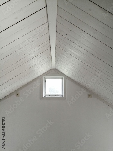 White Design Ceiling With Window