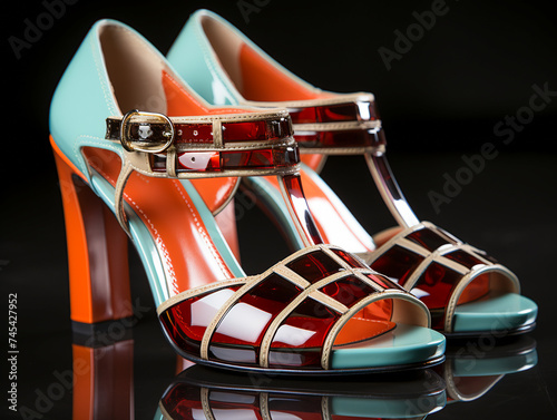 modern trendy woman shoes