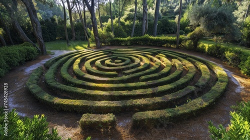 A clear pathway through the maze symbolizes problem-solving, guidance, and successful navigation.