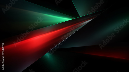 Green and Red line digital background. Red wave. Green wave