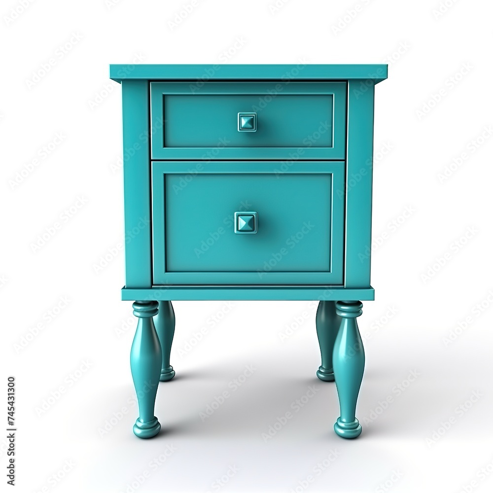 nightstand turquoiseblue