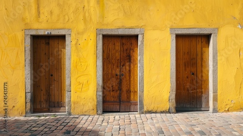 The Isolated Doors around different color