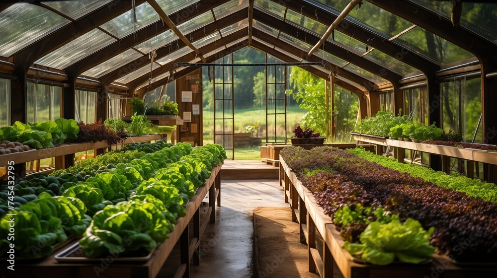 Greenhouse nursery for the cultivation of salad and other vegatable