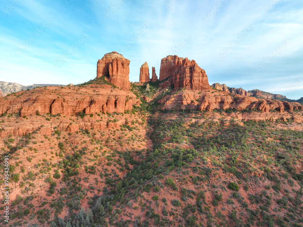 The Beautiful Cathedral Rock in Sedona, Arizona USA The Beautiful Cathedral Rock in Sedona, Arizona USA