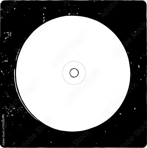 Vektor Cover - Musik Album - Template Grunge Textur