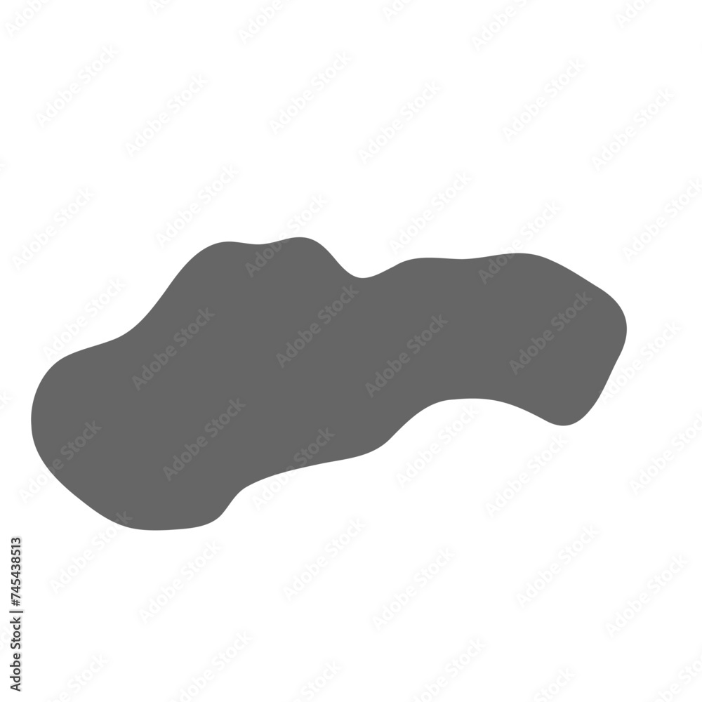 Slovakia country simplified map. Grey stylish smooth map. Vector icons isolated on white background. Slovakia country simplified map. Grey stylish smooth map. Vector icons isolated on white background.