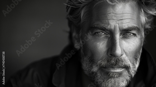 black and white portrait of a man © Matt