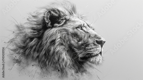 lion head portrait