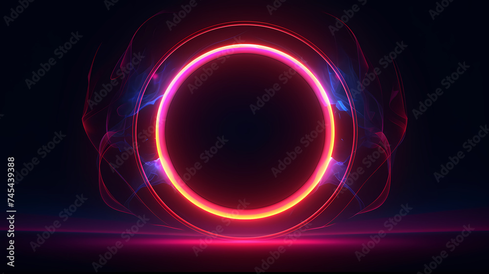 bright illuminated circle bright illuminated circle