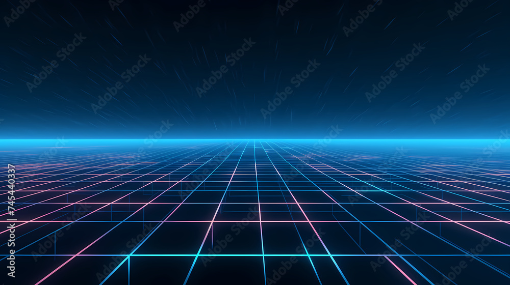 Cyberspace grid background, blockchain and abstract technology background Cyberspace grid background, blockchain and abstract technology background