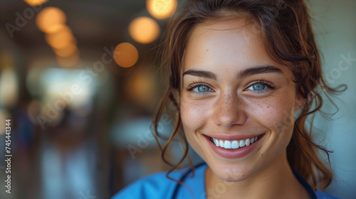 portrait of a smiling female doctor