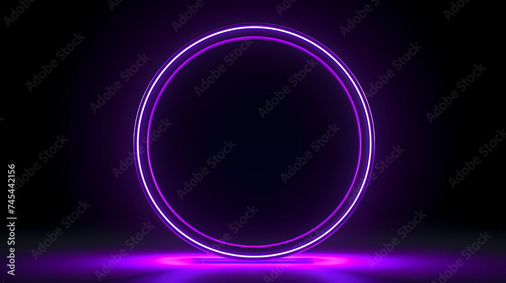 Fototapeta premium Showing vibrant glowing circles