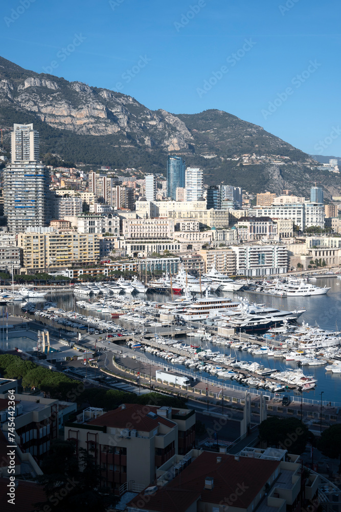 Panoramic view of city of Monte Carlo, Monaco Panoramic view of city of Monte Carlo, Monaco