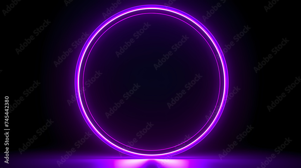 Fototapeta premium Showing vibrant glowing circles