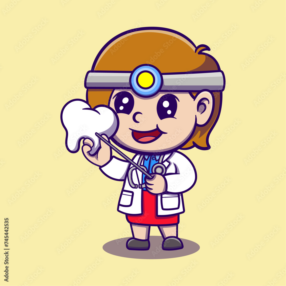 Cute doctor Cartoon Vector Icon Illustration. Nature Icon Concept Isolated Premium Vector. Flat Cartoon Style
Cute doctor Cartoon Vector Icon Illustration. Nature Icon Concept Isolated Premium Vector. Flat Cartoon Style