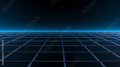 Cyberspace grid background, blockchain and abstract technology background