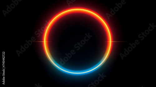 Showing vibrant glowing circles © xuan