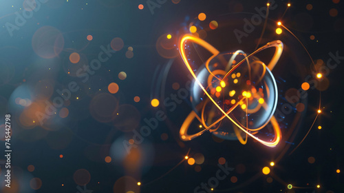 Atomic Particle Energy in Quantum Physics Exploration