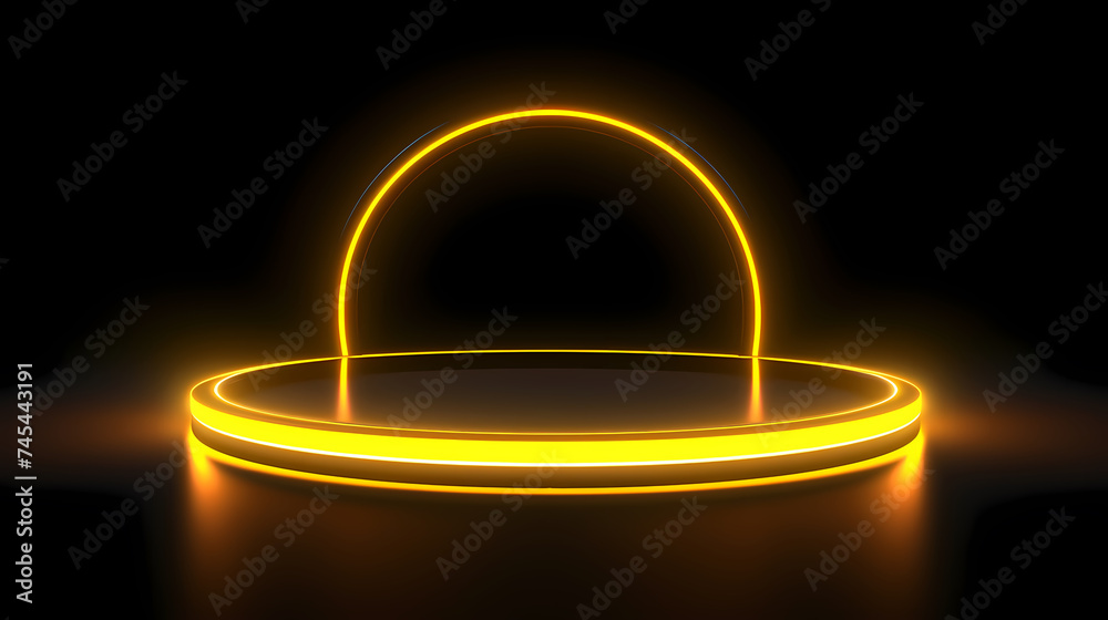 Showing vibrant glowing circles Showing vibrant glowing circles