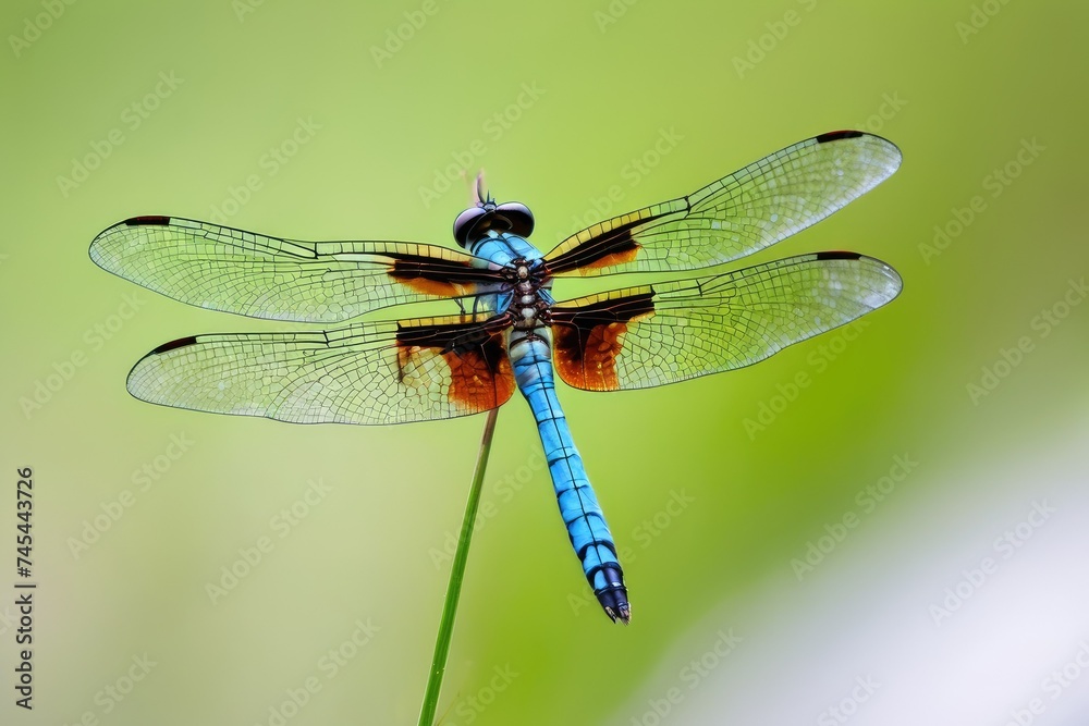 a high quality stock photograph of a single dragonfly close up full body isolated on a white background a high quality stock photograph of a single dragonfly close up full body isolated on a white background