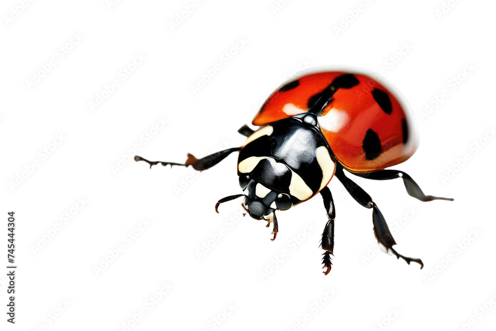 a high quality stock photograph of a single ladybug close up full body isolated on a white background a high quality stock photograph of a single ladybug close up full body isolated on a white background