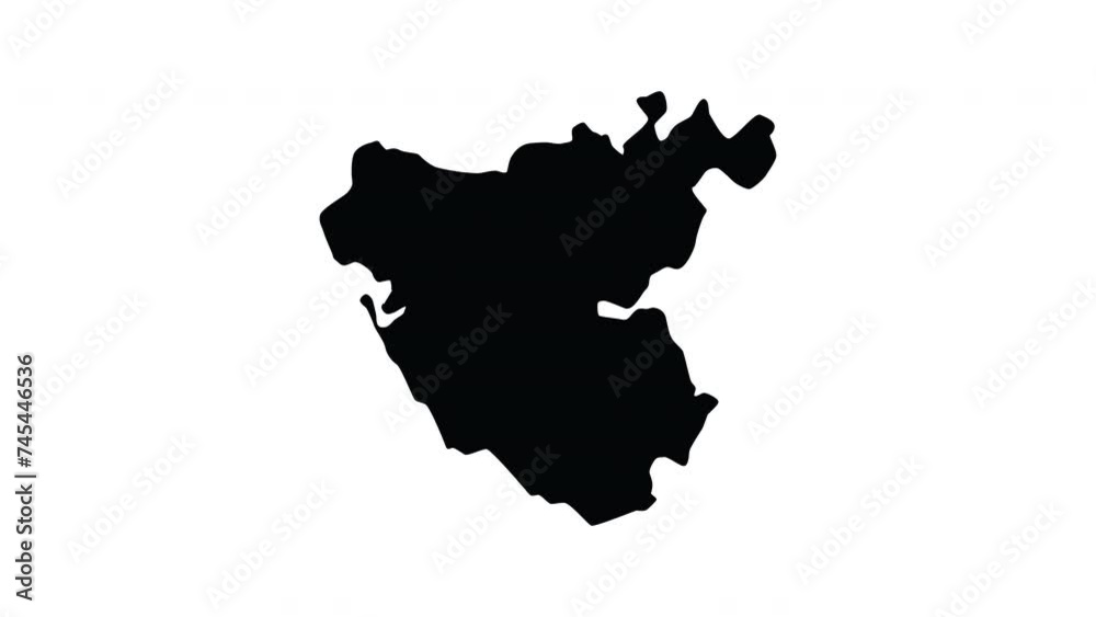 animation that makes up the map of Cadiz in spain animation that makes up the map of Cadiz in spain