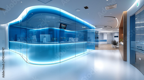 Modern high-end medical health center, high-end clinic consultory, administration photo