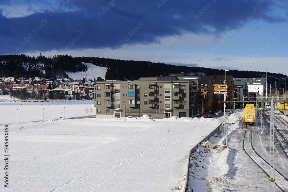 Obraz premium ski resort in the Östersund.