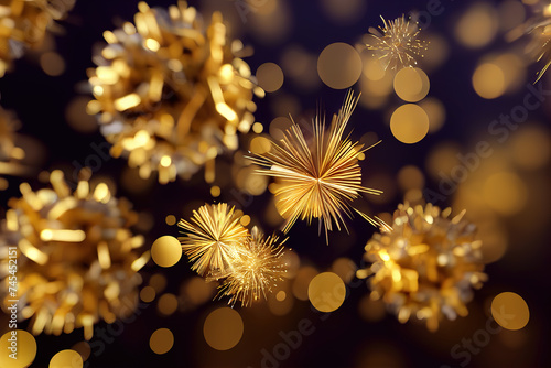 Glitter gold background. Ai render © writerfantast