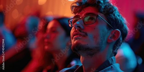 A person at the audience in...