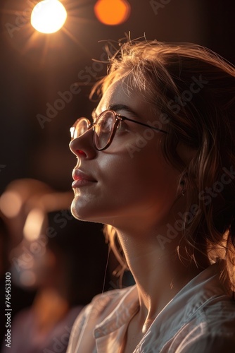 A person at the audience in...