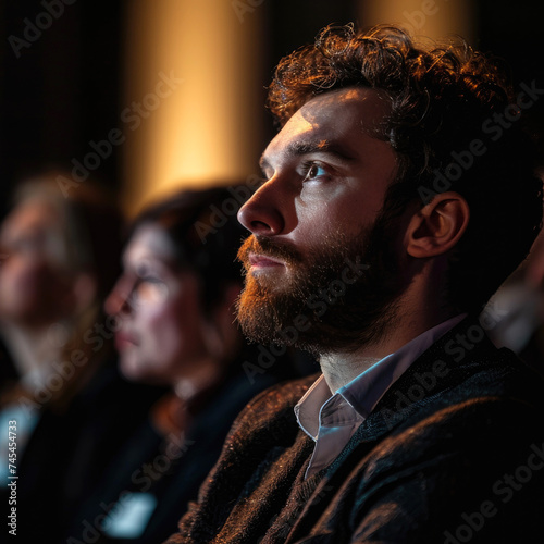 A person at the audience in...