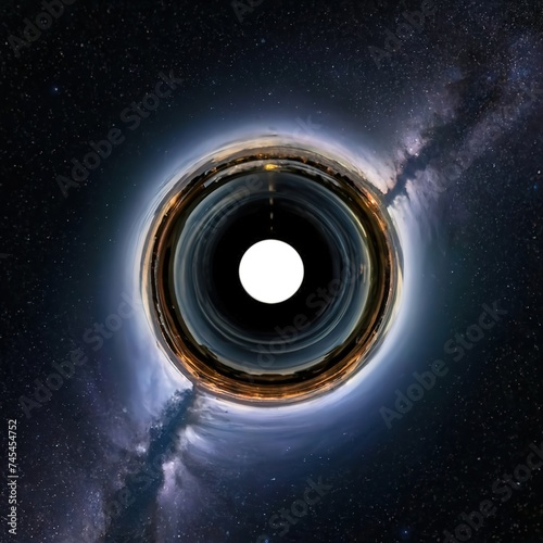 Black hole on space digital concept abstract illustration