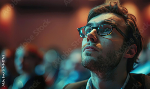 A person at the audience in...