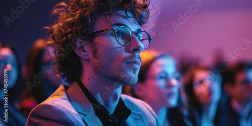A person at the audience in...
