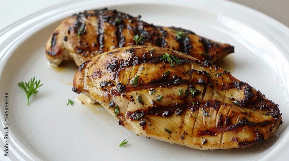 pieces of chicken are cooked on the grill pieces of chicken are cooked on the grill