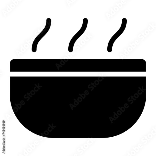 breakfast glyph icon