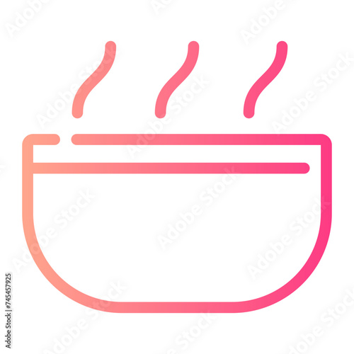 breakfast gradient icon