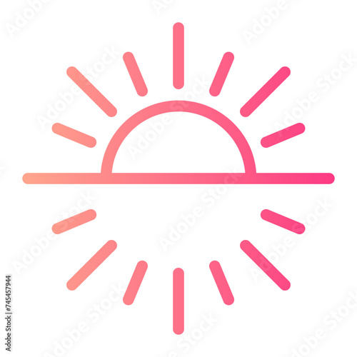 sunrise gradient icon
