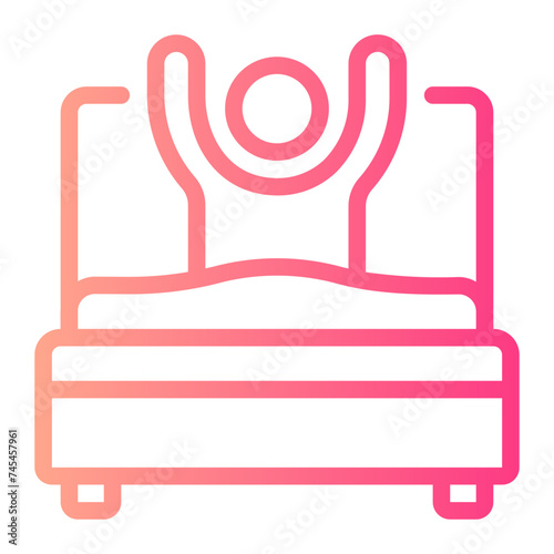 wake up gradient icon