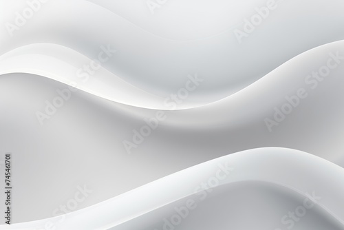 Gray White Waves, Minimalist Design for Posters, Clean Backdrop Templates, Versatile, Modern Aesthetics