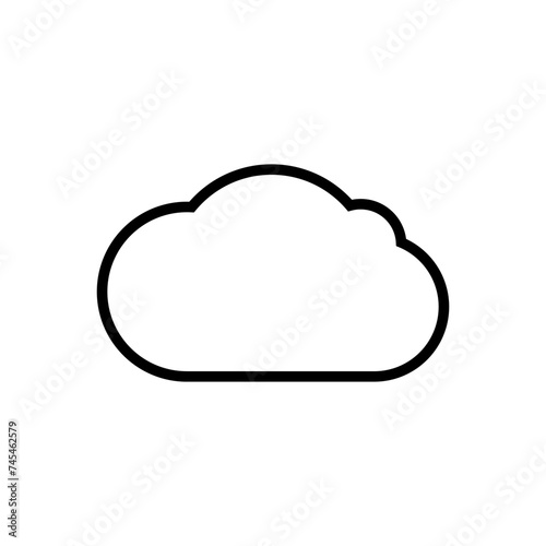 cloud icon vector. cloud vector icon