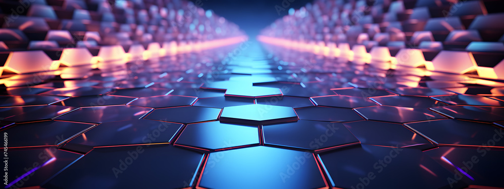 Fototapeta premium 3D Geometric Art, A Simple and Elegant Abstract Background